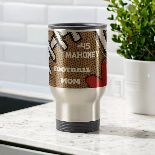 Fußball Mama Personalisiert Nummer Nachname Gesche Reisebecher