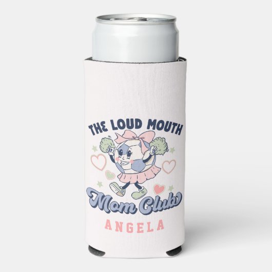 Fußball-Mama Personalisiert Seltzer Can Cooler Selters Dosenkühler (Seltzer Rückseite)