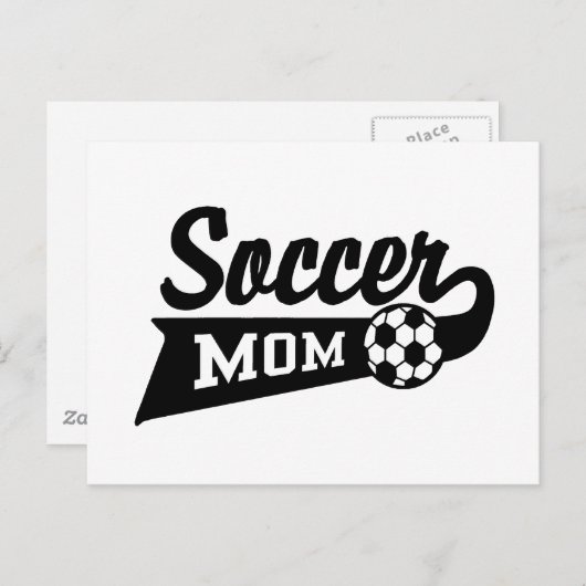 Fußball-Mama Postkarte (Vorne/Hinten)