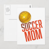 Fußball-Mama Postkarte (Vorne/Hinten)