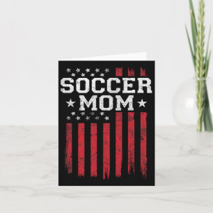 Fußball-Mama Proud American Flag Usa Patriot Patri Karte