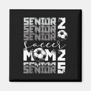 Fußball-Mama Senior 2025 High School Abschluss Out Magnet