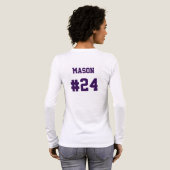 Fußball-Mama-Spieltag Tri-Blend Shirt (Voller Rückseite)