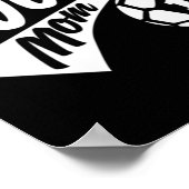 Fußball-Mama T Proud Soccer Mama I Liebe Fußball T Poster (Ecke)