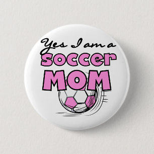 Fußball-Mama-T-Shirts und Geschenke Button