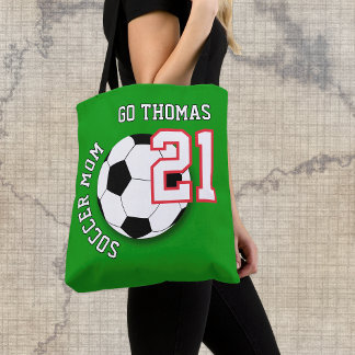 Fußball-Mama-Tasche, Name, Football-Fan, Sport Tasche