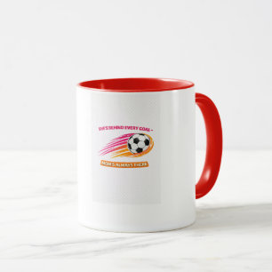 Fußball-Mama-Tasse – Sie Steht Hinter Jedem Tor Ma Tasse