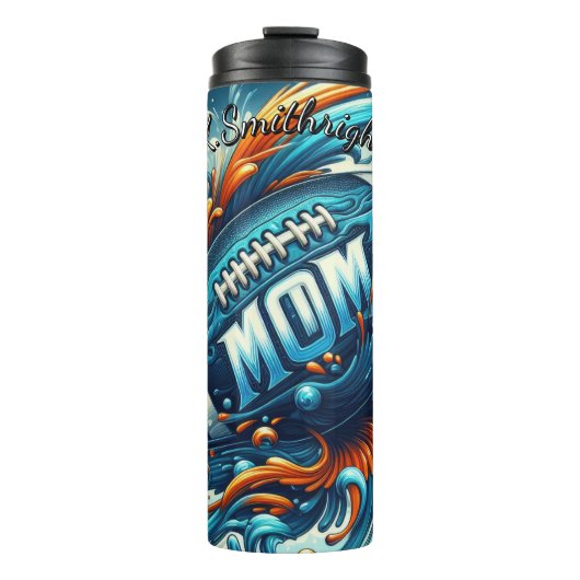 Fußball-Mama Thermosbecher (Vorderseite)