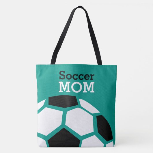 Fußball-Mama-Trendy stilvolles Fußball-Ball-Grün Tasche (Vorderseite)