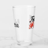 Fußball-Mama und Name Glass Glas (Rechts)
