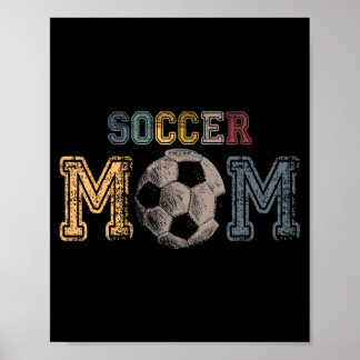 Fußball-Mama Vintage Retro Kleidung Süße Mama Fußb Poster