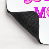 Fußball-Mama Zeichnend und Text ganz rosa Mousepad (Ecke)