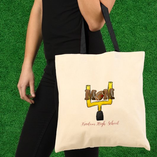 Fußball Mama Ziel Post School Name Custom Tragetasche