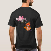 Fußball-Mamafront, Leuchtkäfer u. Firecrackers T-Shirt (Rückseite)