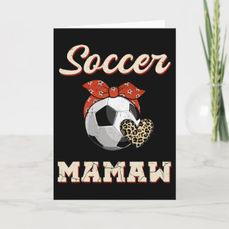 Fußball Mamaw Ndana Leopard Heart Fans Muttertag Karte