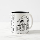 Fußball-Manager Zweifarbige Tasse (VorderseiteRechts)