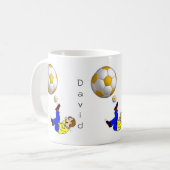 Fußball Mann Tasse (Vorderseite Links)