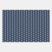 Fußball-Mannschaft blaue personalisierte erste Geschenkpapier Set (Vorderseite 3)