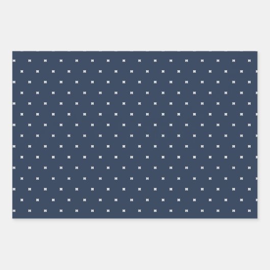 Fußball-Mannschaft blaue personalisierte erste Geschenkpapier Set (Vorderseite 2)