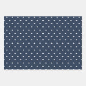 Fußball-Mannschaft blaue personalisierte erste Geschenkpapier Set (Vorderseite)