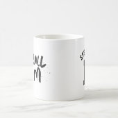 Fußball-Mannschaft Mutter trendschwarzer Typ perso Kaffeetasse (Mittel)