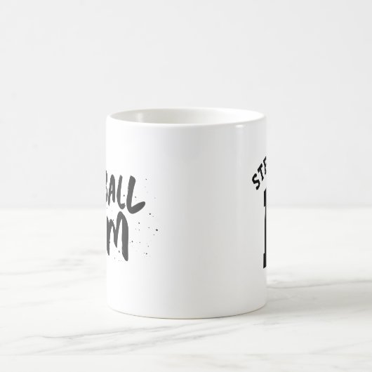 Fußball-Mannschaft Mutter trendschwarzer Typ perso Kaffeetasse (Mittel)