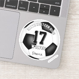 Fußball-Mannschaftsgeist Mädchen Jungs-Mannschaft  Aufkleber