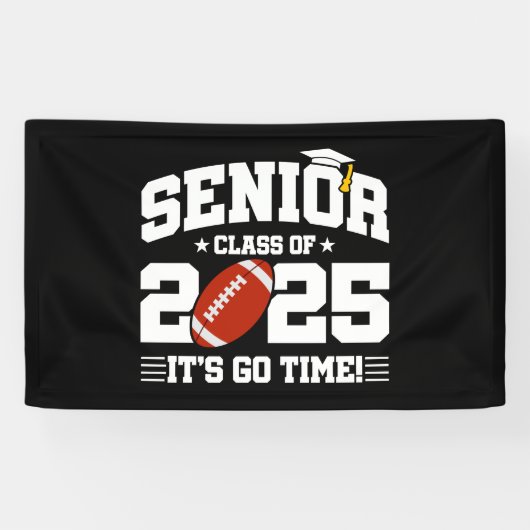 Fußball-Mannschaftsklasse 2025 Abschluss Senior 20 Banner (Horizontal)