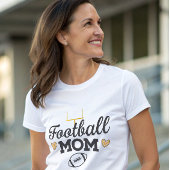 Fußball-Mannschaftsmutter stilvoll personalisiert Tri-Blend Shirt