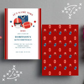 Fußball-Matching Geburtstagsparty Einladung