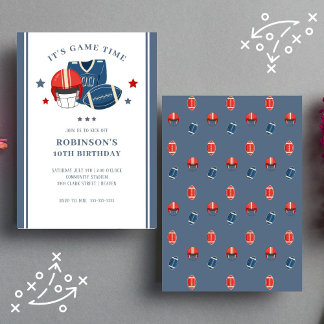 Fußball-Matching Geburtstagsparty Einladung