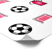 Fußball-Math-Gleichungs-Rätsel-Design Löse Das 67  Poster (Ecke)