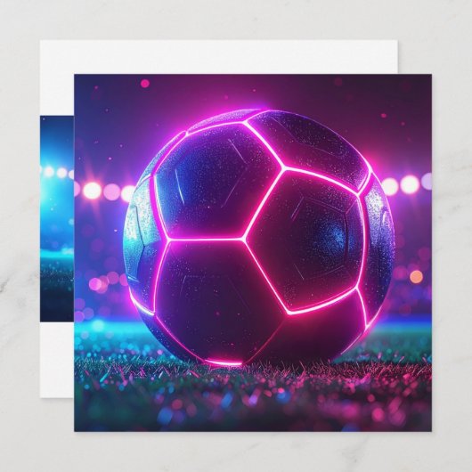 Fußball Mega Einladung (Vorne/Hinten)