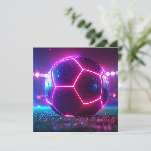 Fußball Mega Einladung (Stehend Vorderseite)