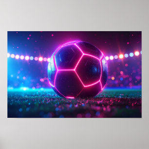 Fußball-Megastadion Poster