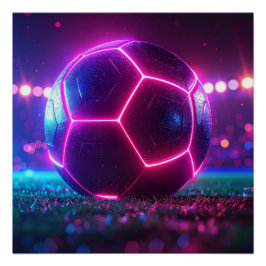 Fußball-Megastadion Poster