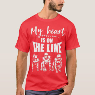 Fußball Mein Herz Steht Auf Der Linie Offensiver L T-Shirt