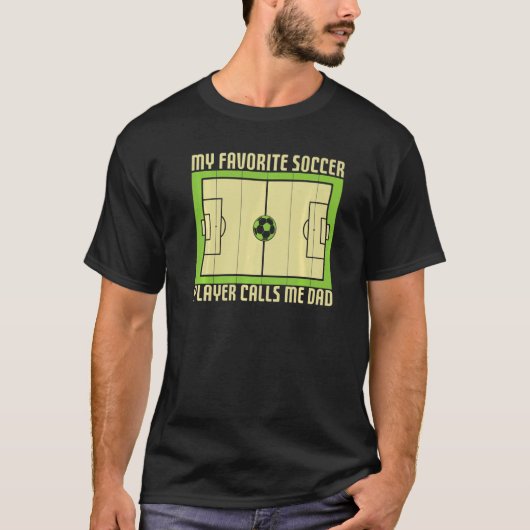 Fußball Mein Lieblingsfußballspieler nennt mich Va T-Shirt (Vorderseite)