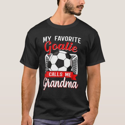 Fußball Mein Lieblingsgoalie nennt mich Oma Soccer T-Shirt (Vorderseite)