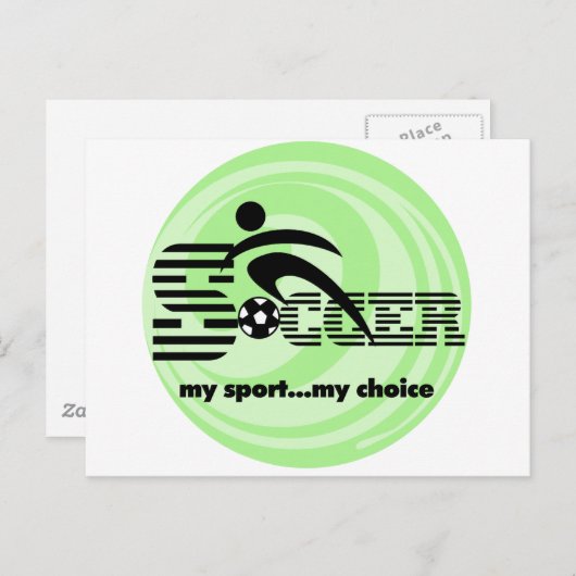 Fußball meine T - Shirt und Geschenke Postkarte (Vorne/Hinten)