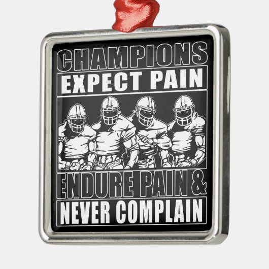 Fußball-Meister Silbernes Ornament (Links)