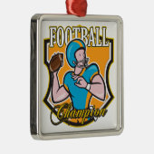 Fußball-Meister Silbernes Ornament (Rechts)