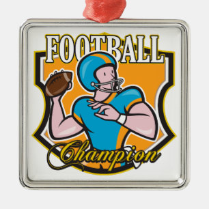 Fußball-Meister Silbernes Ornament