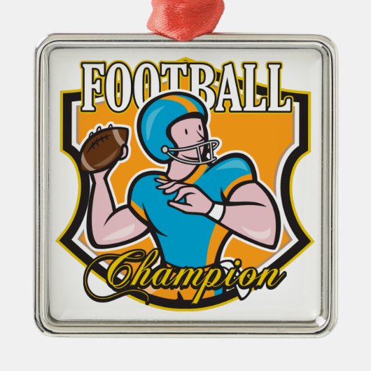 Fußball-Meister Silbernes Ornament (Vorne)