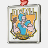 Fußball-Meister Silbernes Ornament (Links)