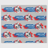 Fußball-Meisterschaft Geschenkpapier (Flach)