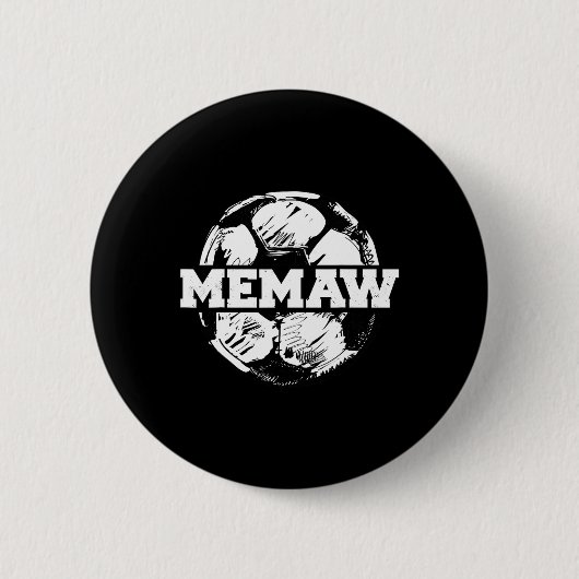 Fußball Memaw Fußball Byll Split Lustiger Fußball  Button (Vorderseite)