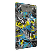 Fußball Mini Klemmbrett (Schrägansicht)