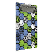 Fußball Mini Klemmbrett (Schrägansicht)