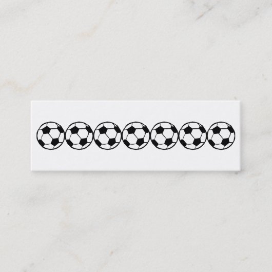 Fußball Mini Visitenkarte (Vorderseite)